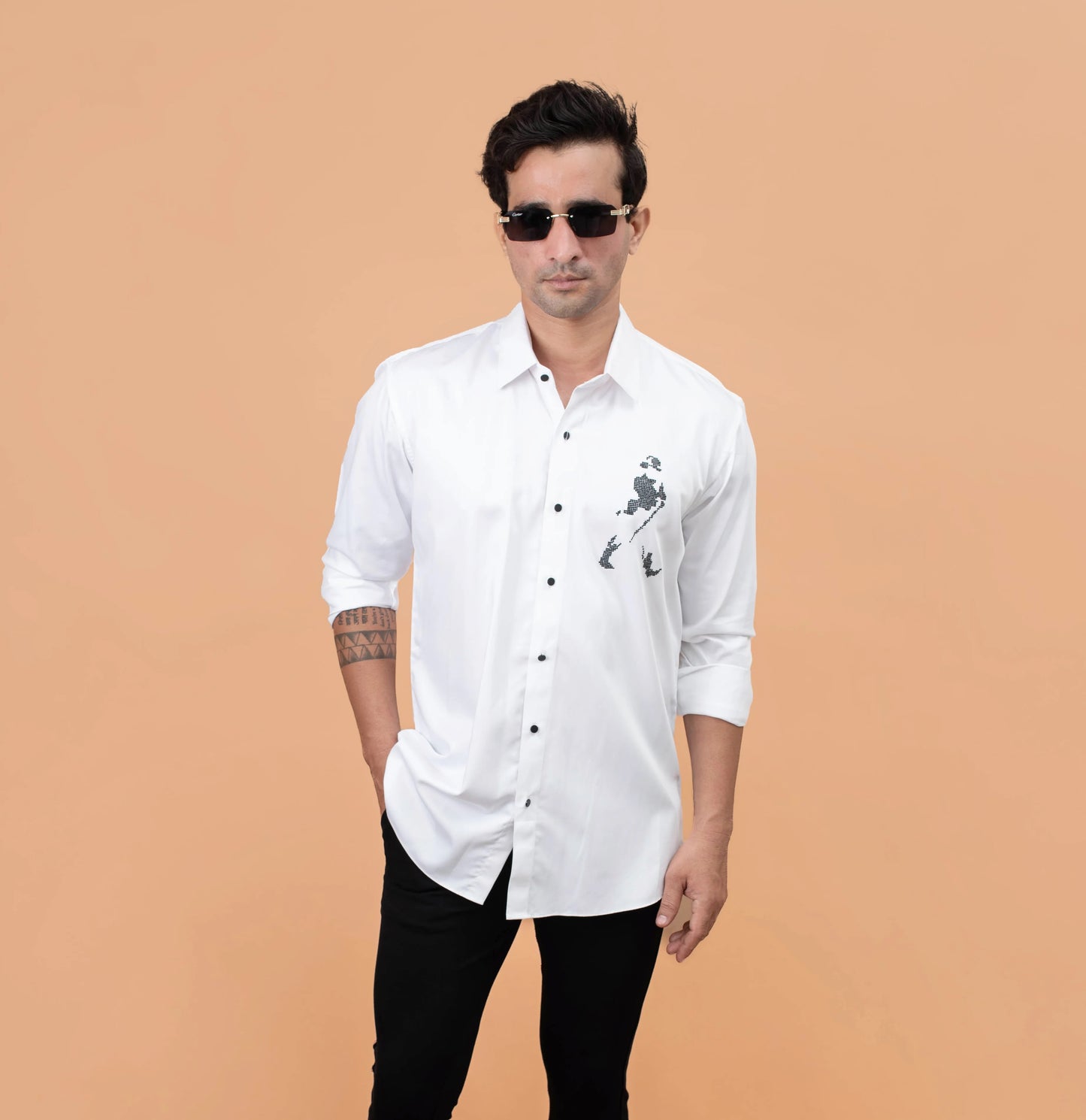 JW White Motif Shirt