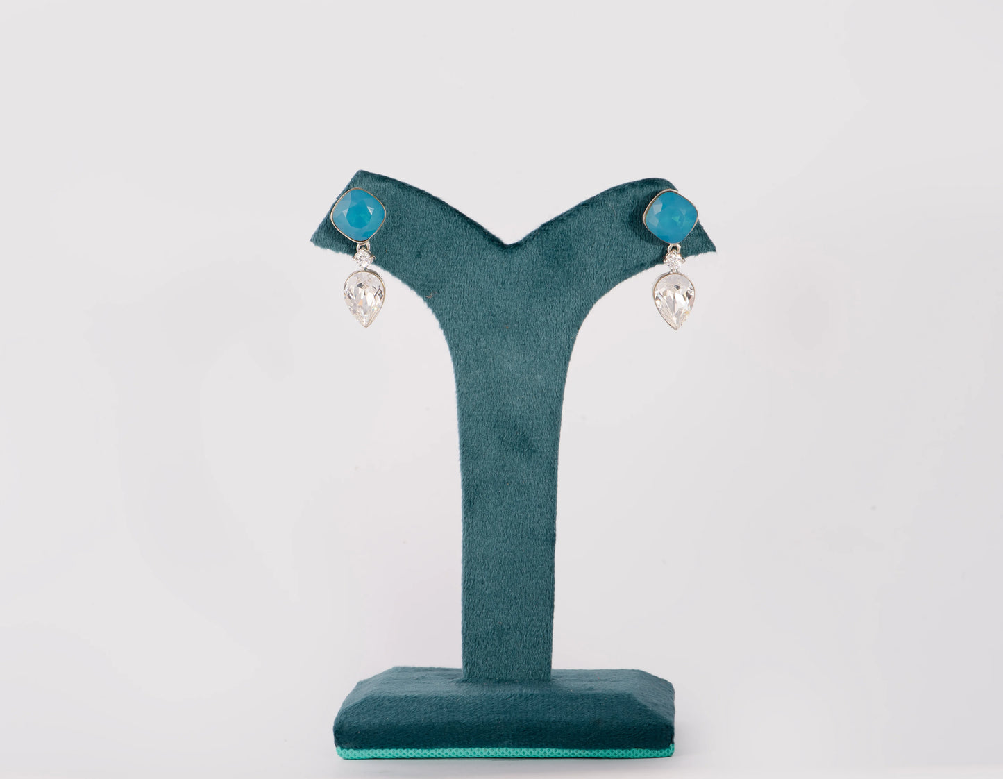 Diamond White Crystal Earrings