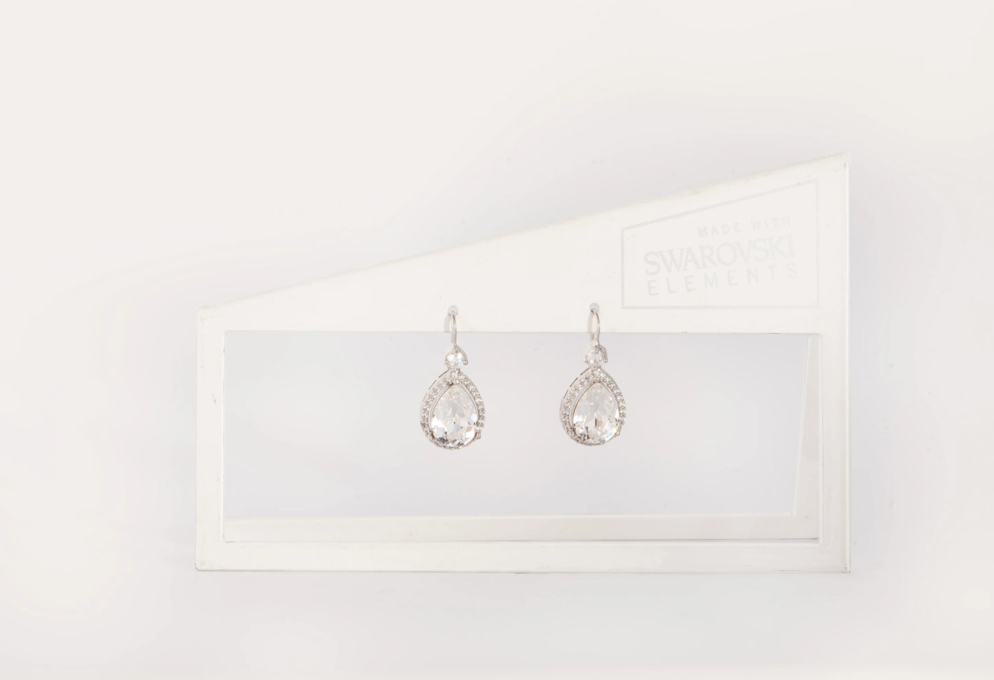 Coral Crystal Earrings