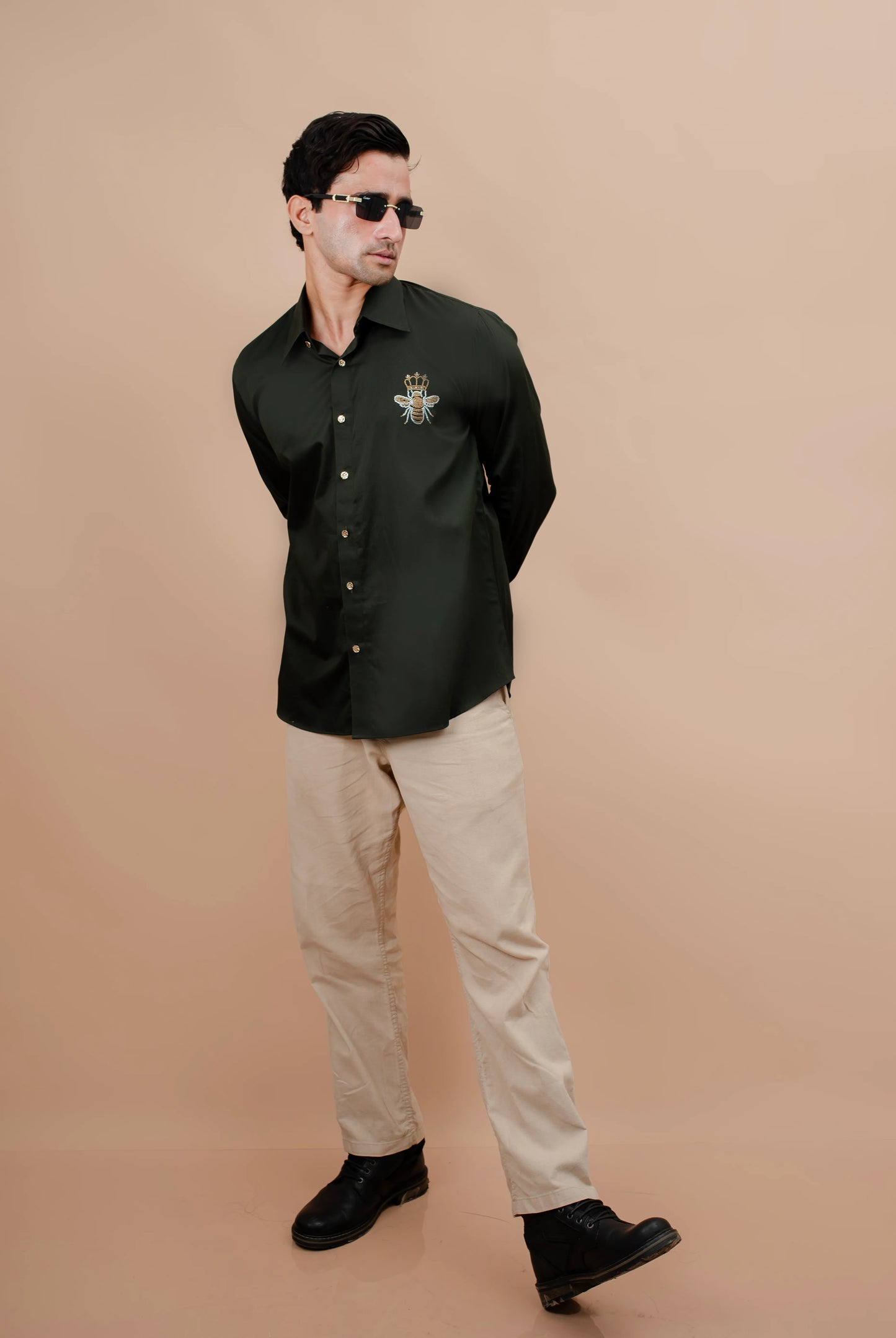 Green Motif Shirt
