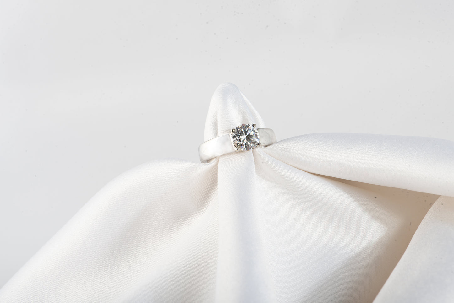 Diamond White Crystal Ring