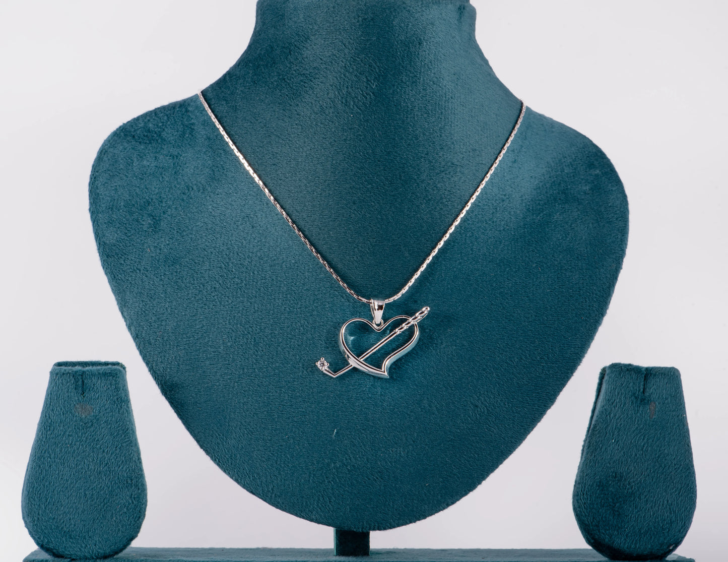 Diamond White Heart Shaped Pendant