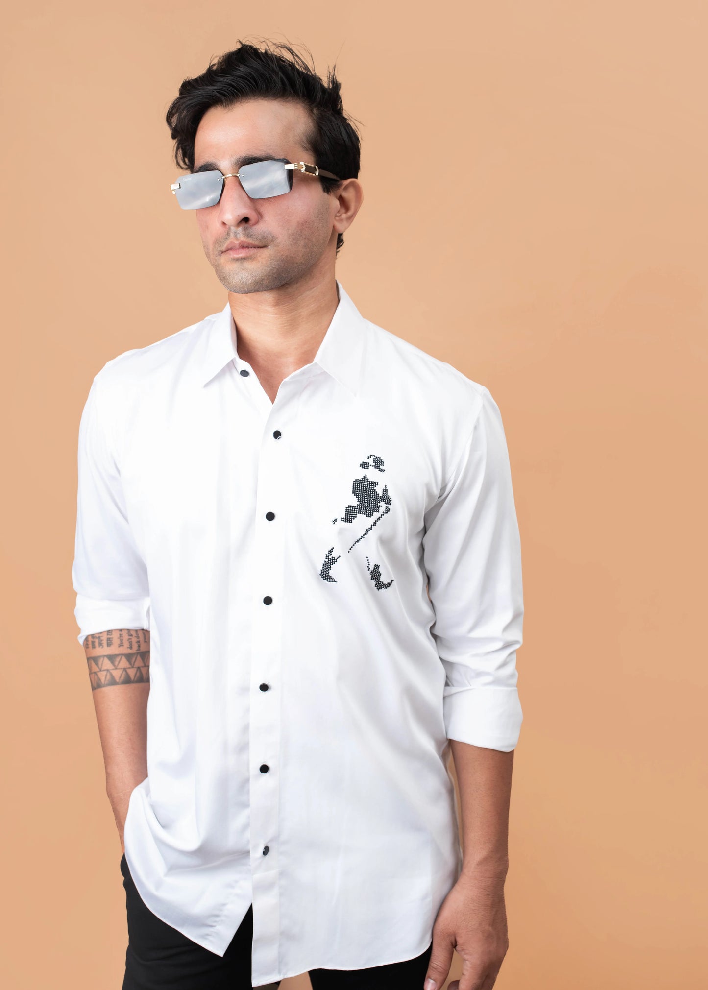 JW White Motif Shirt