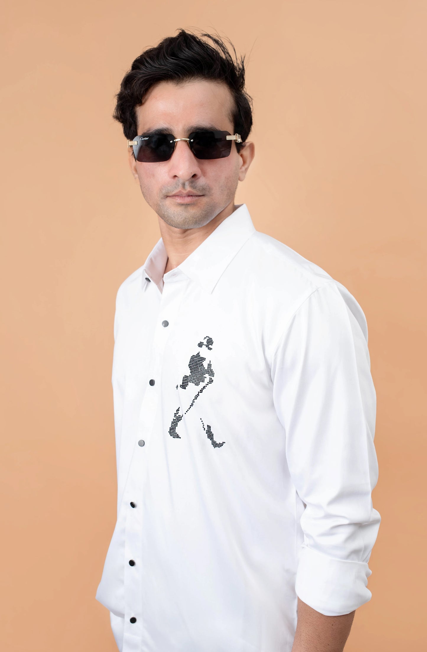 JW White Motif Shirt