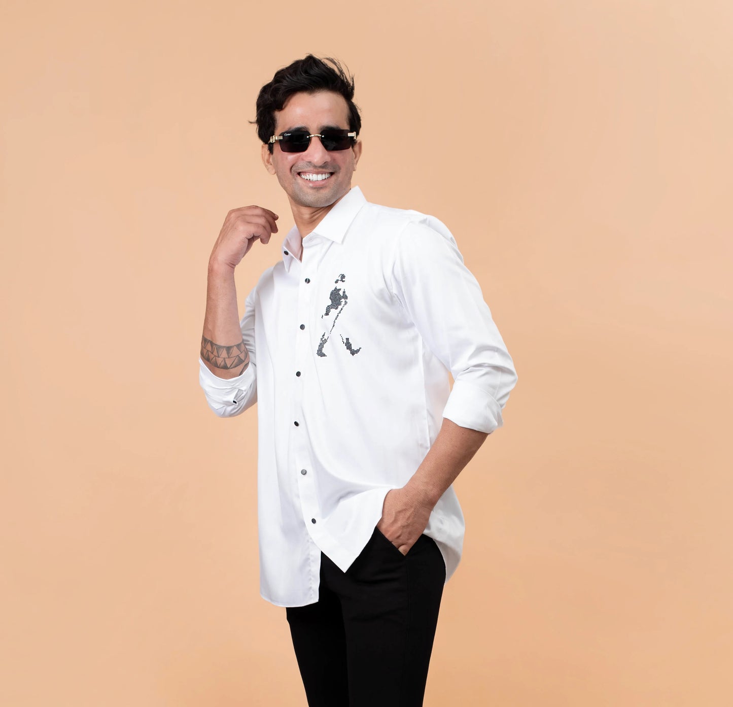 JW White Motif Shirt