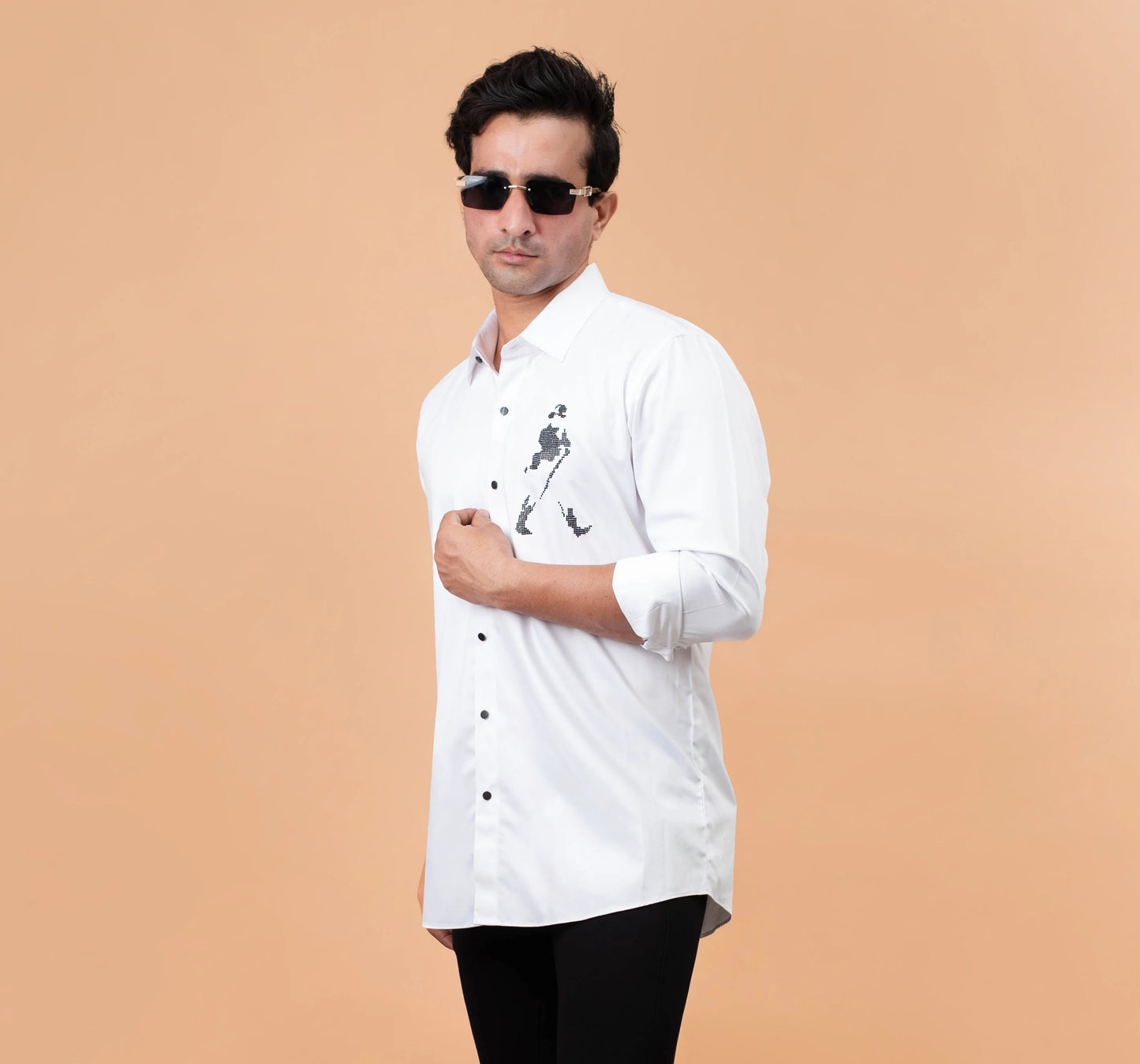 JW White Motif Shirt