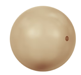 Austrian Pearl Vintage Gold (4MM)
