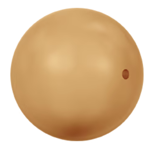 Austrian Pearl Bright Gold (6MM)