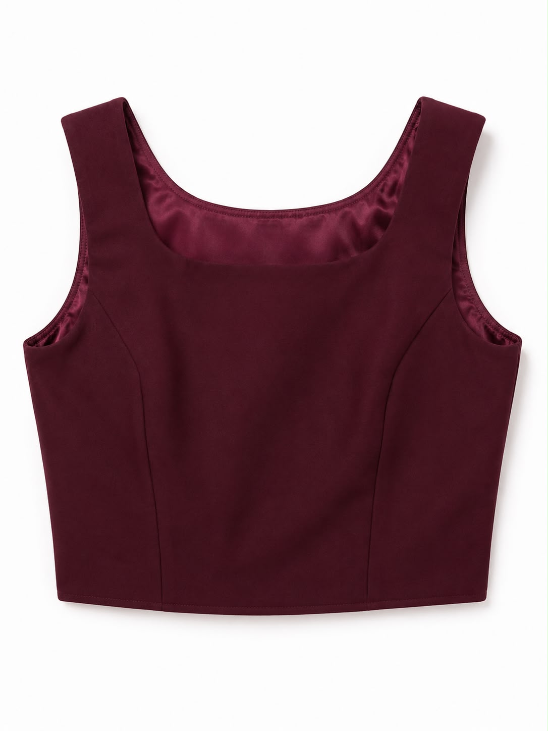 Sculpted Noir — Two-Piece Set (Maroon)