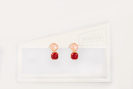 Scarlet Peach Earrings