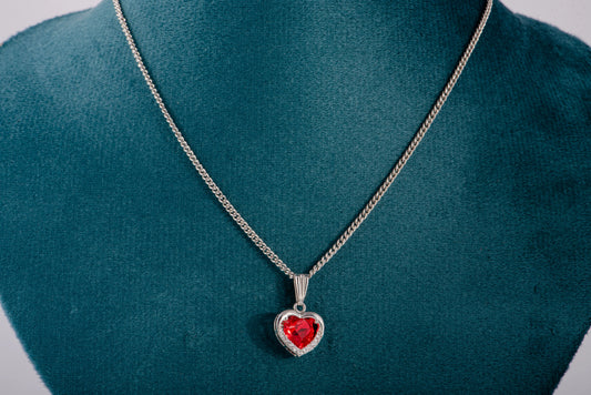 Heart-Shaped Red Pendant