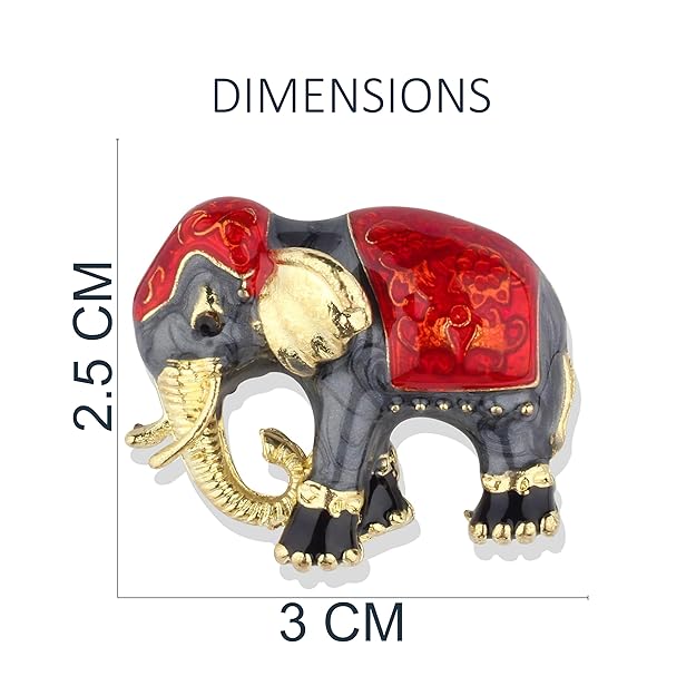 JODHPURI ELEPHANT BROOCH