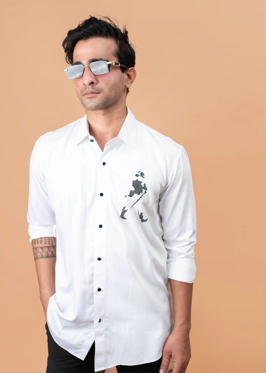 JW White Motif Shirt