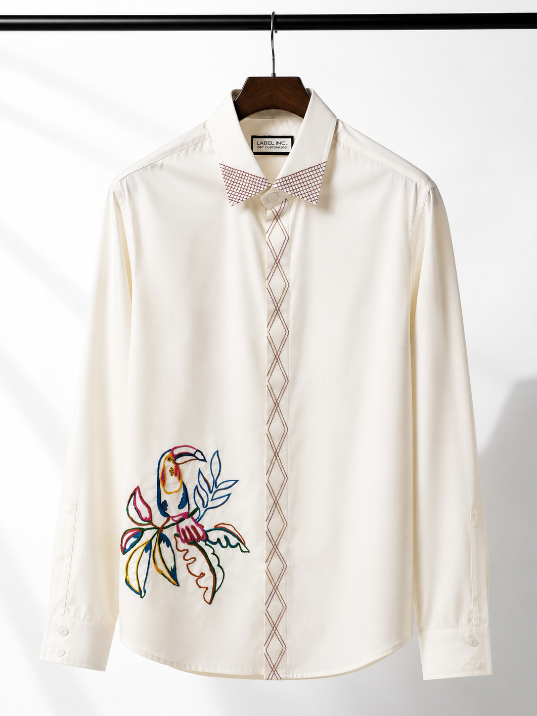 Tropical Toucan Embroidered Premium Shirt
