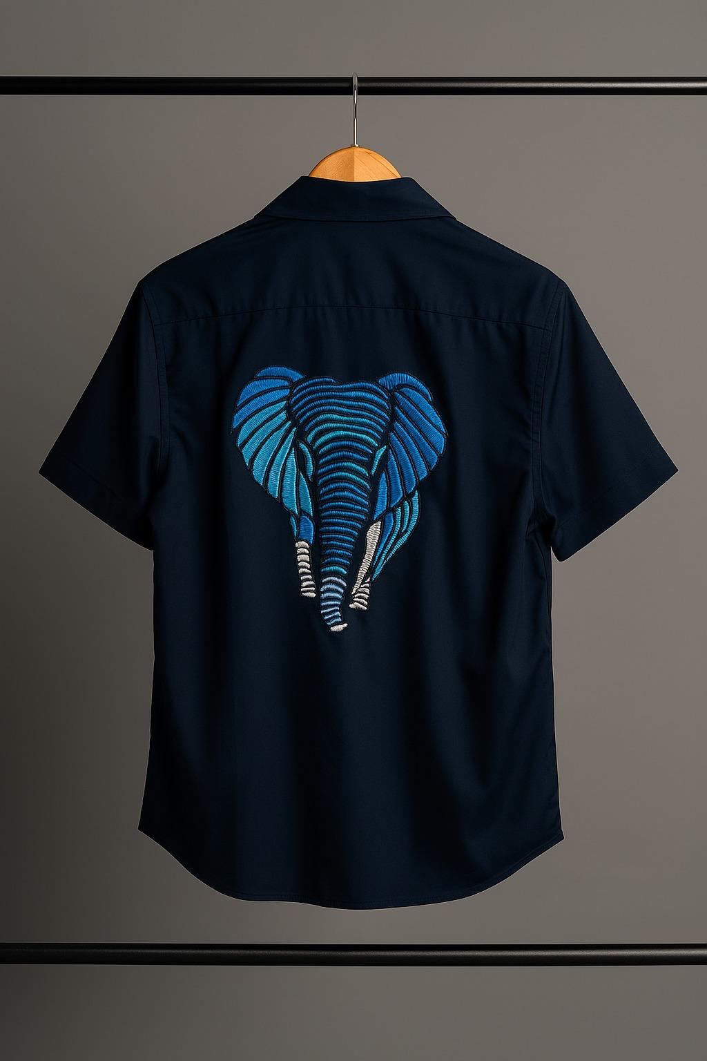 Elefante Embroidery Shirt (Half Sleeve)