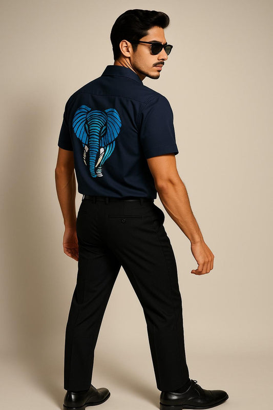 Elefante Embroidery Shirt (Half Sleeve)