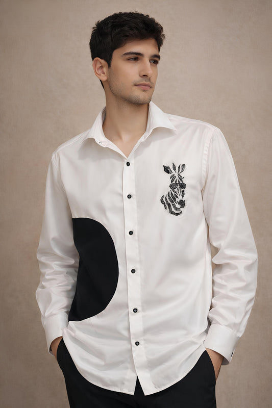 Zebra Motif Shirt