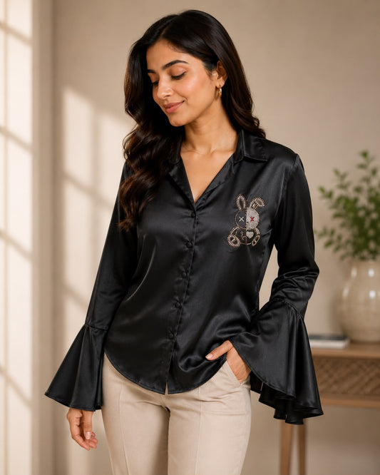 Crystal Bunny Women Shirt