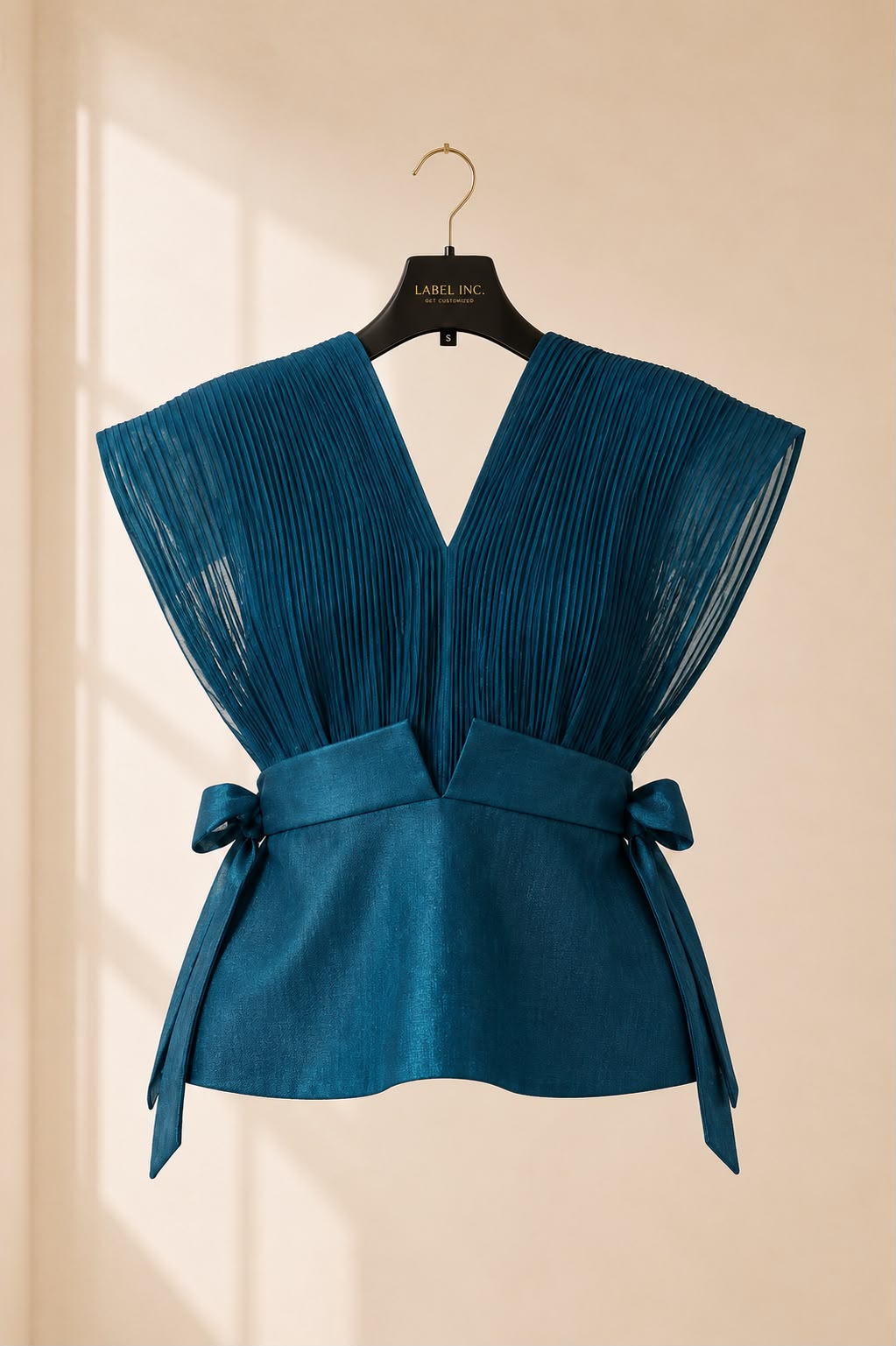 Sculpted Noir  — Two-Piece Set (TEAL BLUE)