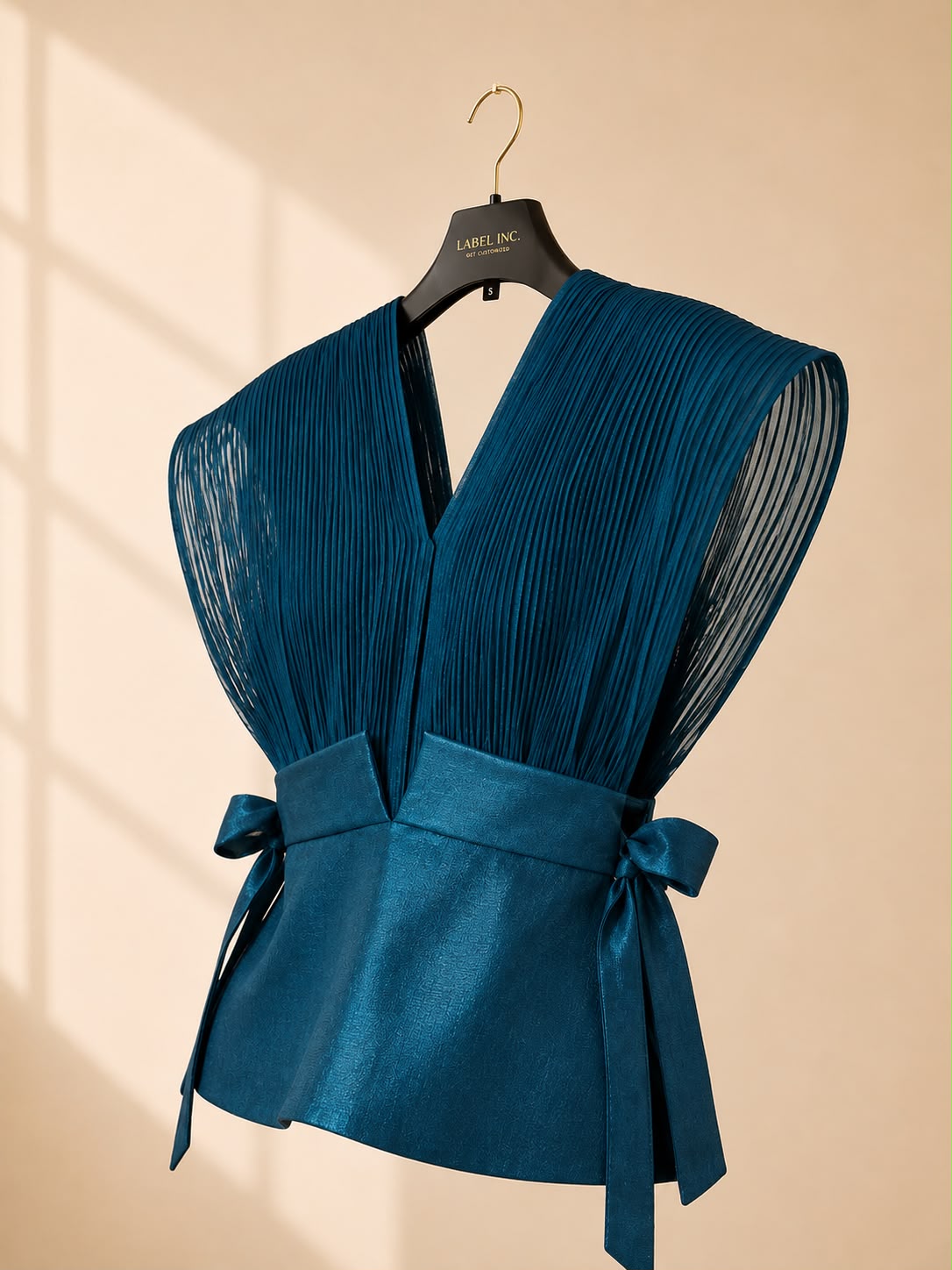 Sculpted Noir  — Two-Piece Set (TEAL BLUE)