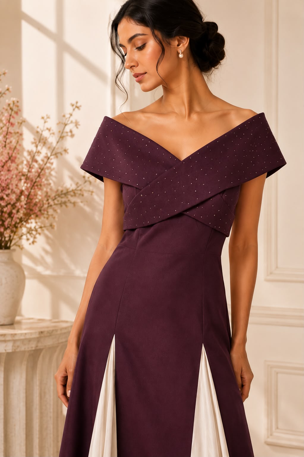 The Midnight Luxe Gown Deep Amethyst