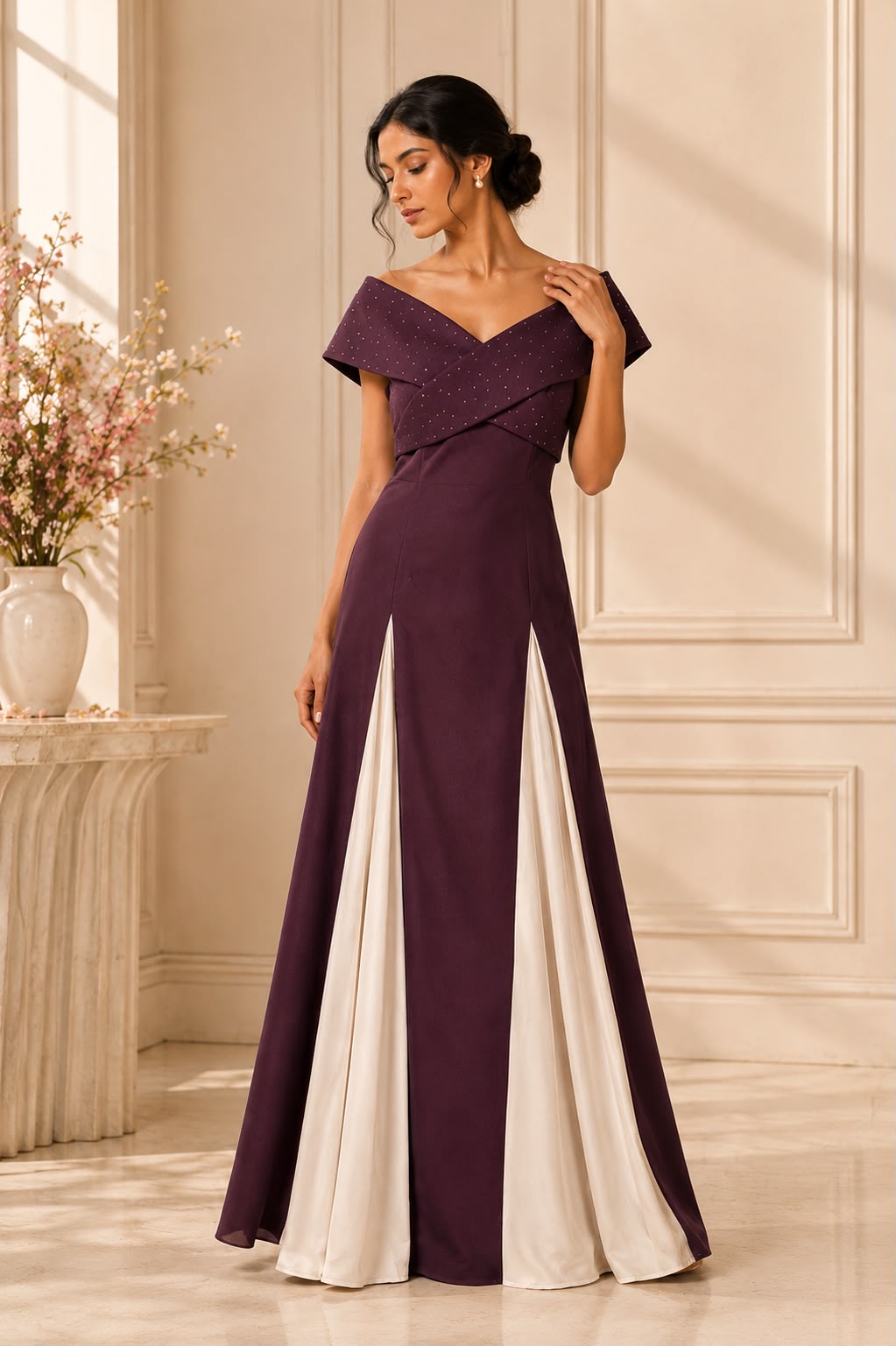 The Midnight Luxe Gown Deep Amethyst