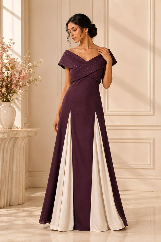 The Midnight Luxe Gown Deep Amethyst