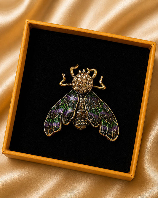 HONEYBEE STATEMENT BROOCH