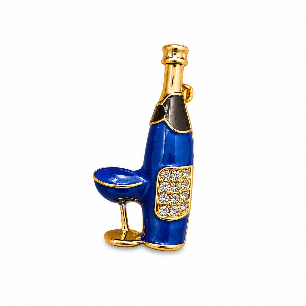 Champagne Bottle Brooch
