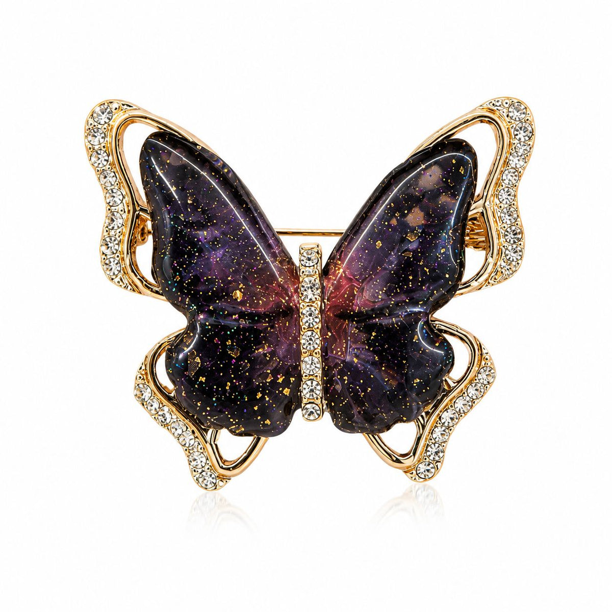 Butterfly Crystal Brooch
