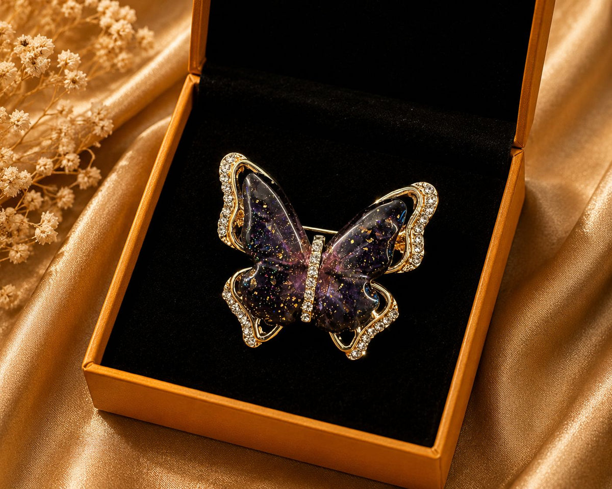 Butterfly Crystal Brooch