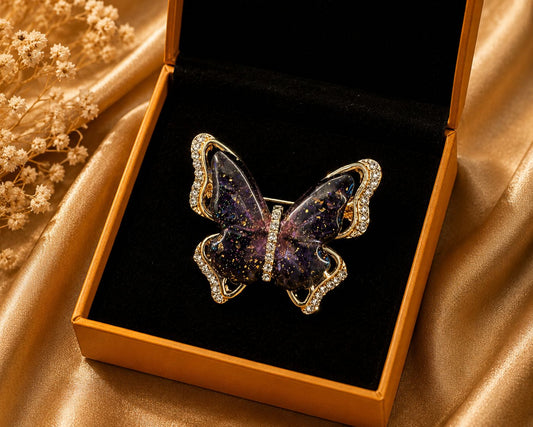 Butterfly Crystal Brooch