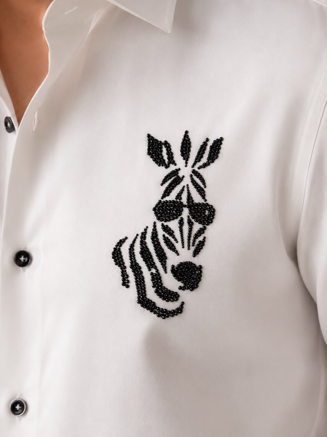 Zebra Motif Shirt