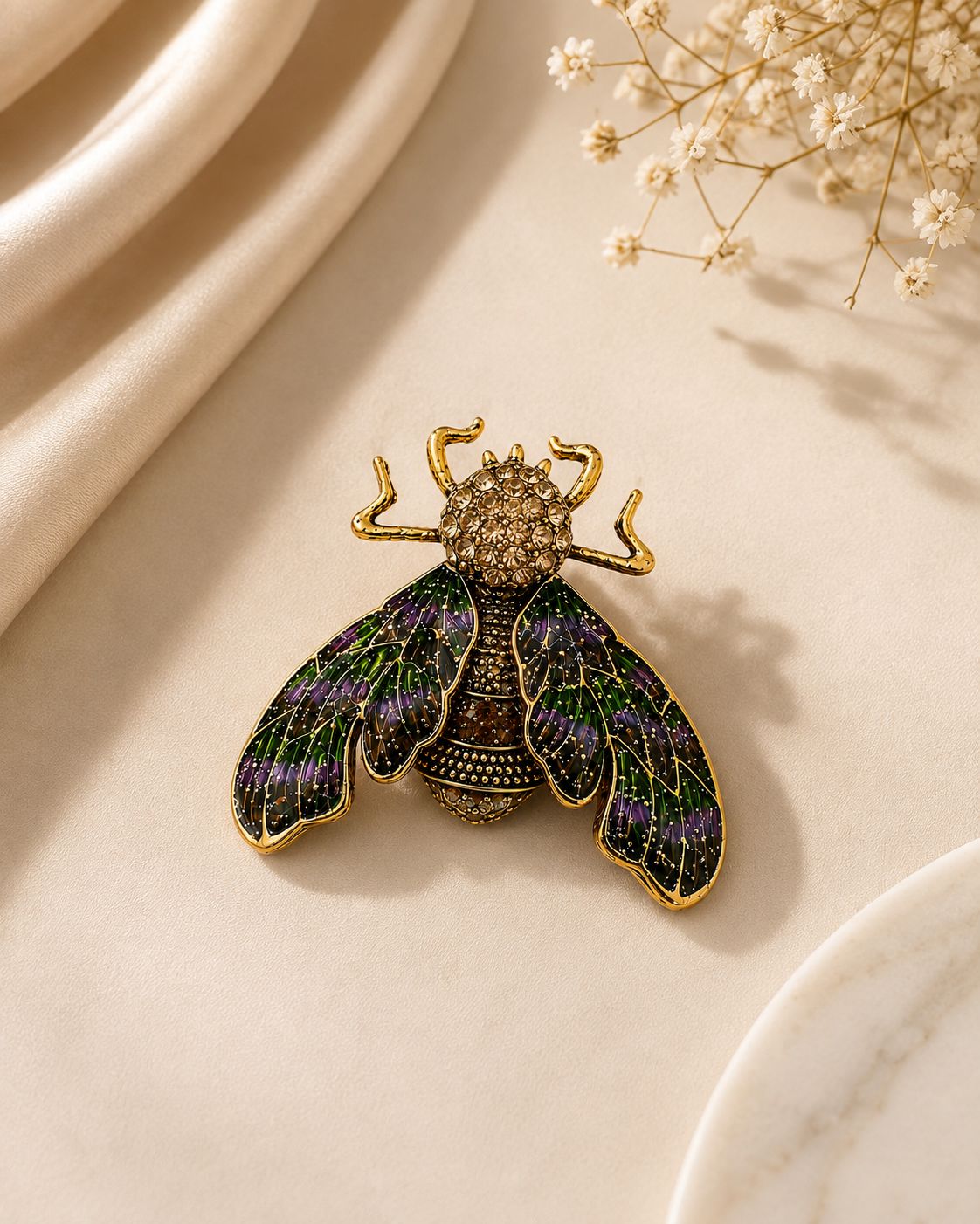 HONEYBEE STATEMENT BROOCH