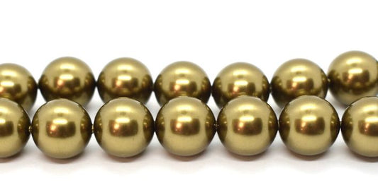 Austrian Pearl Antique Brass (6MM)